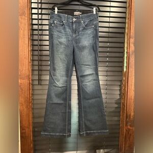 EUC Torrid  BOMBSHELL FLARE FREE THE FIT Blue Flare Wide Leg Jeans